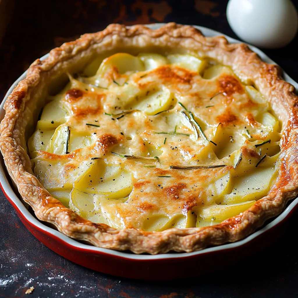 Tarte poireaux pommes de terre croustillante