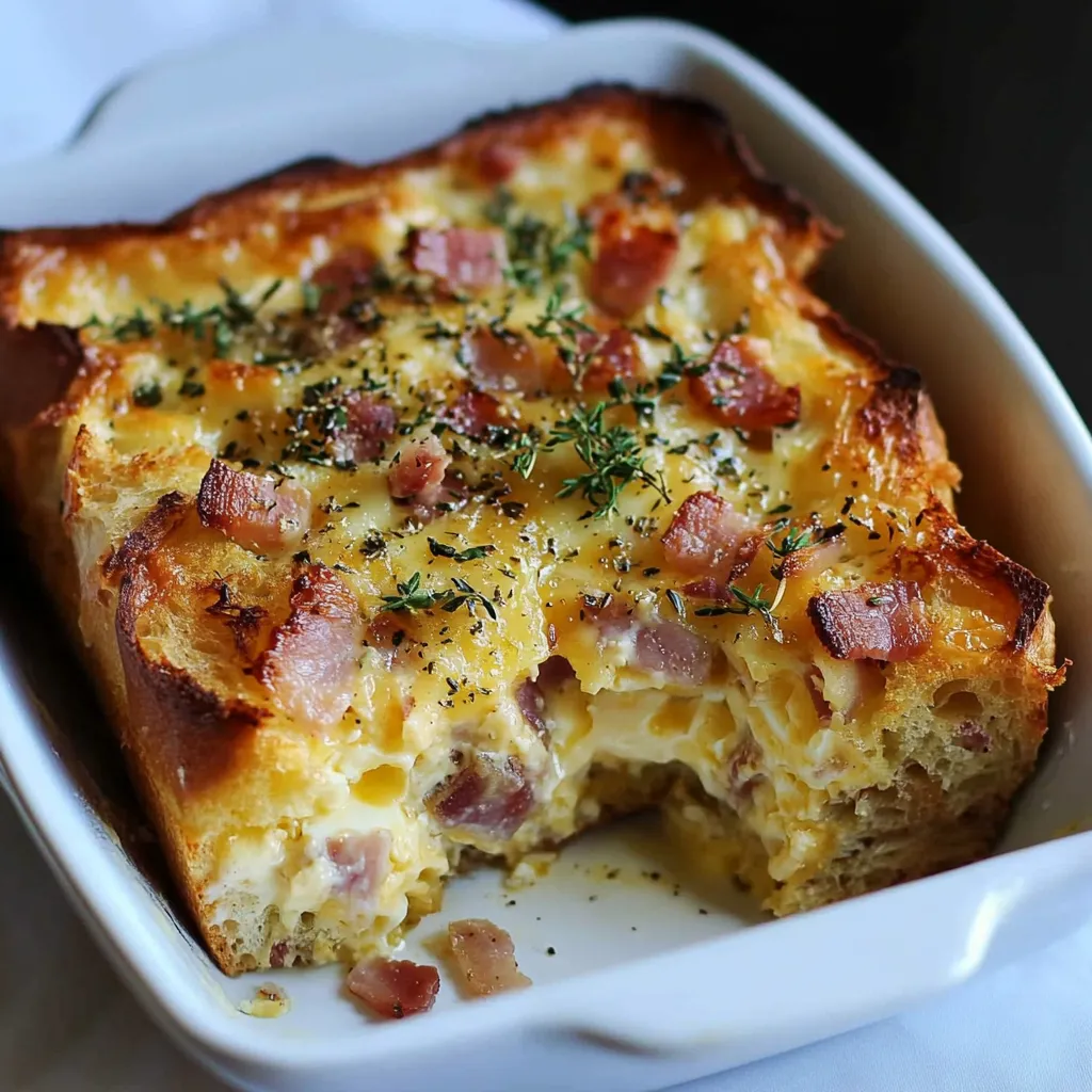 Pudding Salé Type Croque-Monsieur