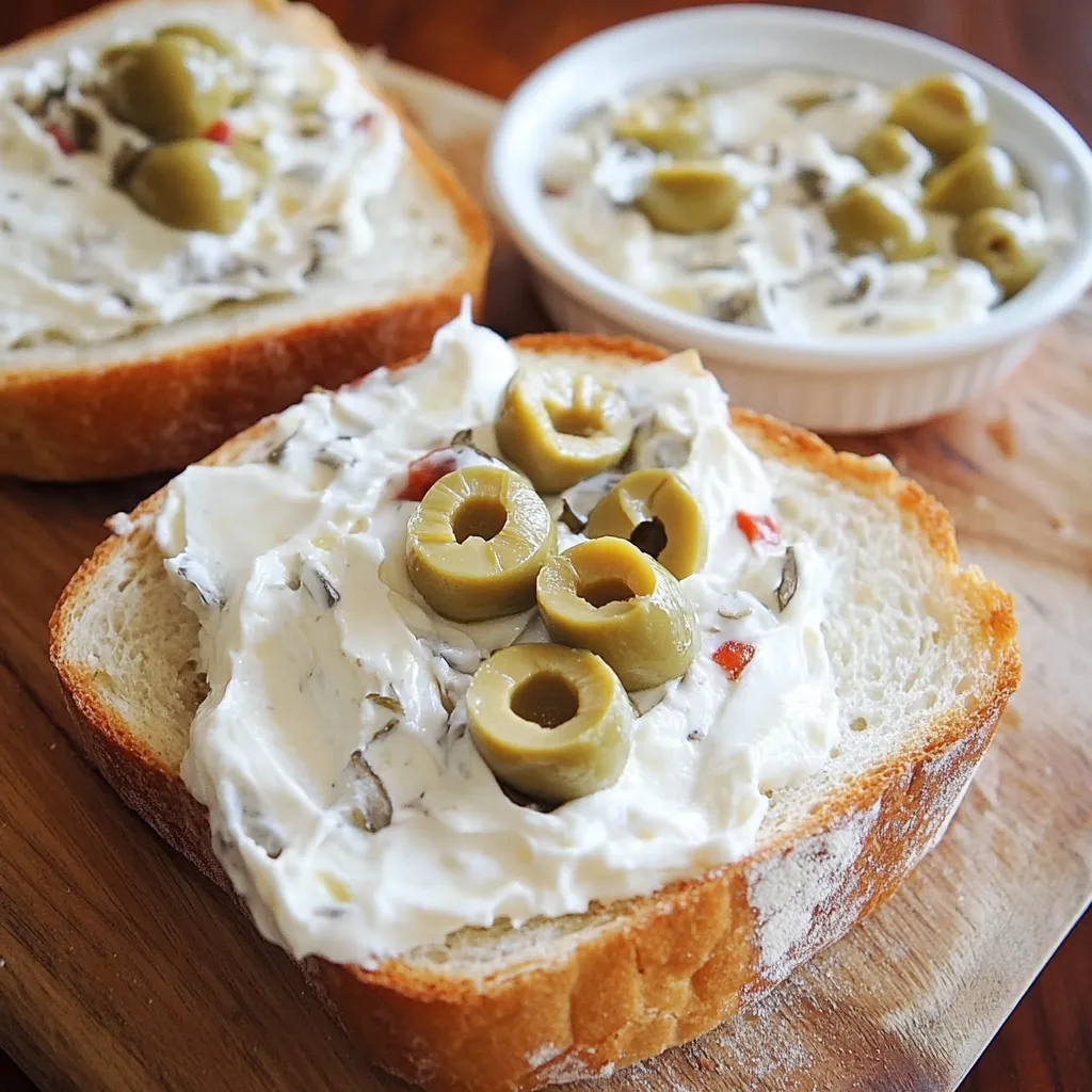 Tartinade Crémeuse au Fromage Frais et Olives