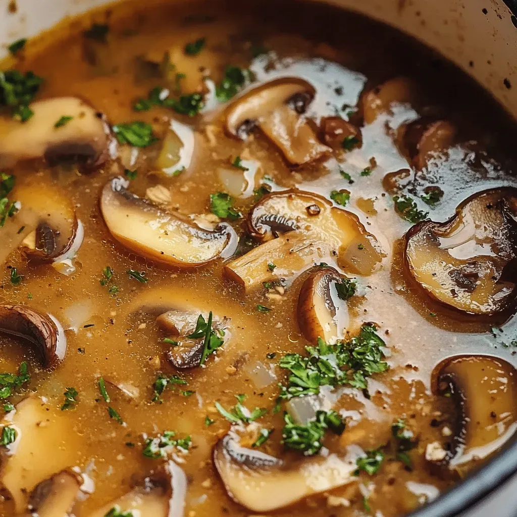 Soupe Crémeuse de Champignons Hongroise