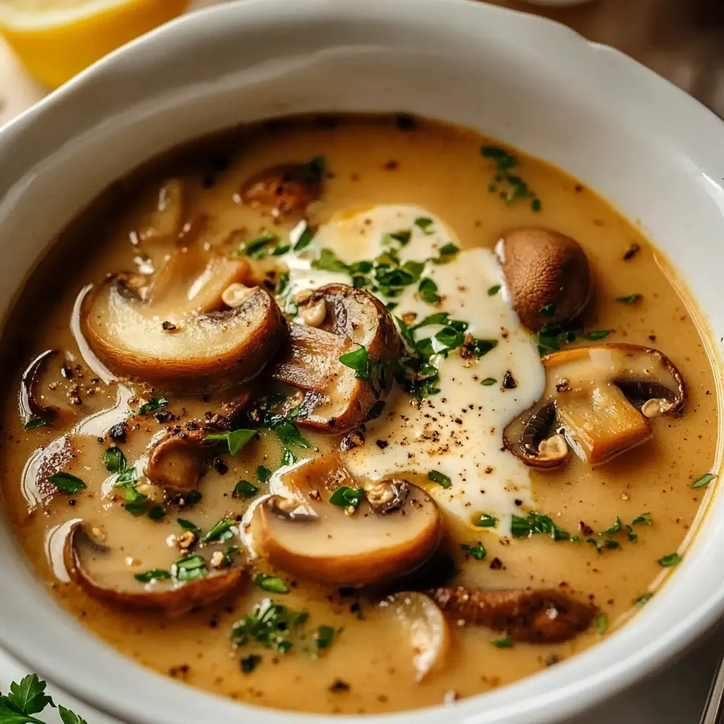 Soupe Hongroise aux Champignons - Authentique et Onctueuse