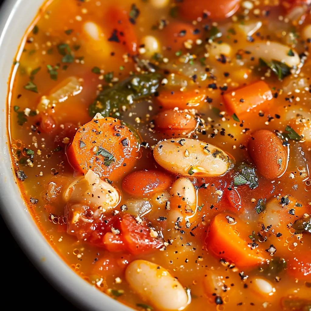 Soupe Haricots Blancs Tomates Ail