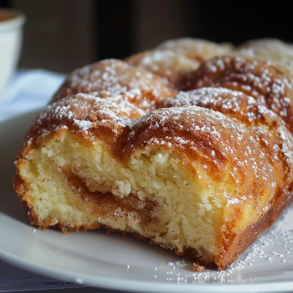 Pain Façon Beignet à la Cannelle - Gâteau Irresistible