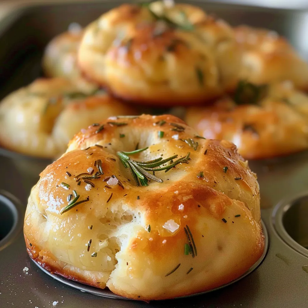 Focaccia au romarin et ail