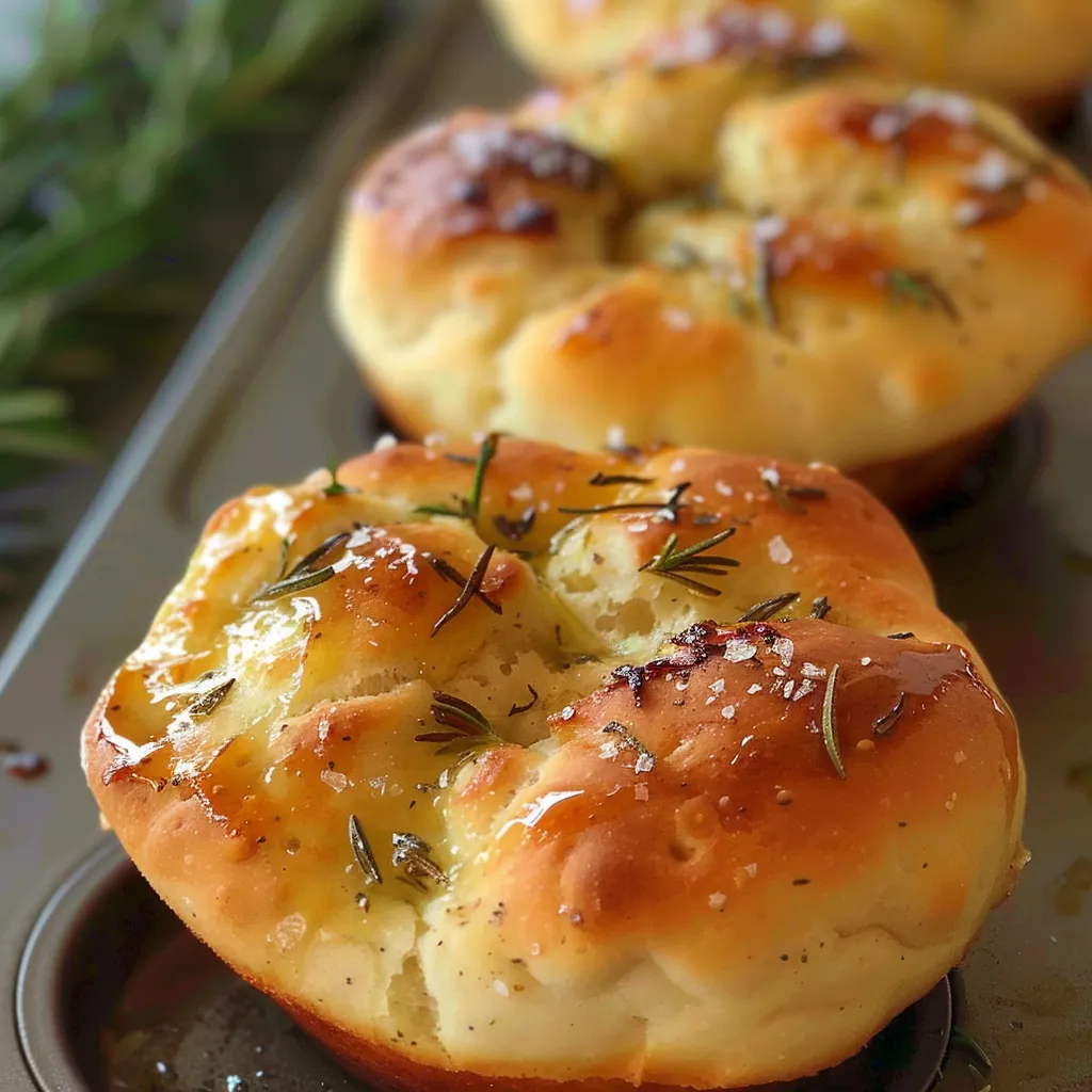 Muffins Focaccia au Romarin – Petit Déj Trop Bon