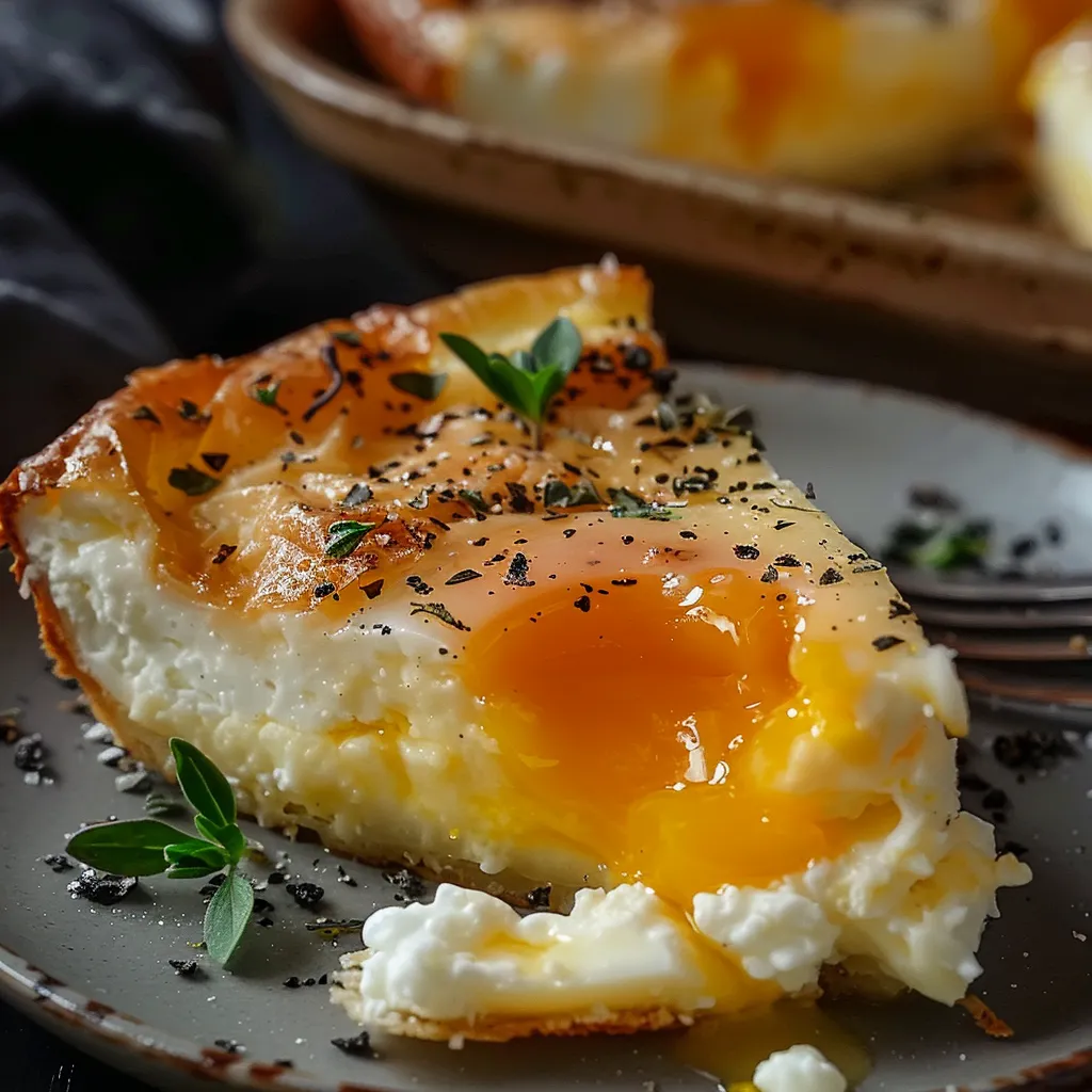 Œufs Dorés avec Fromage Blanc