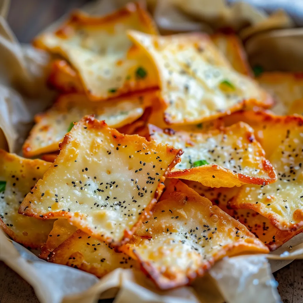 Chips de fromage blanc croustillantes faciles