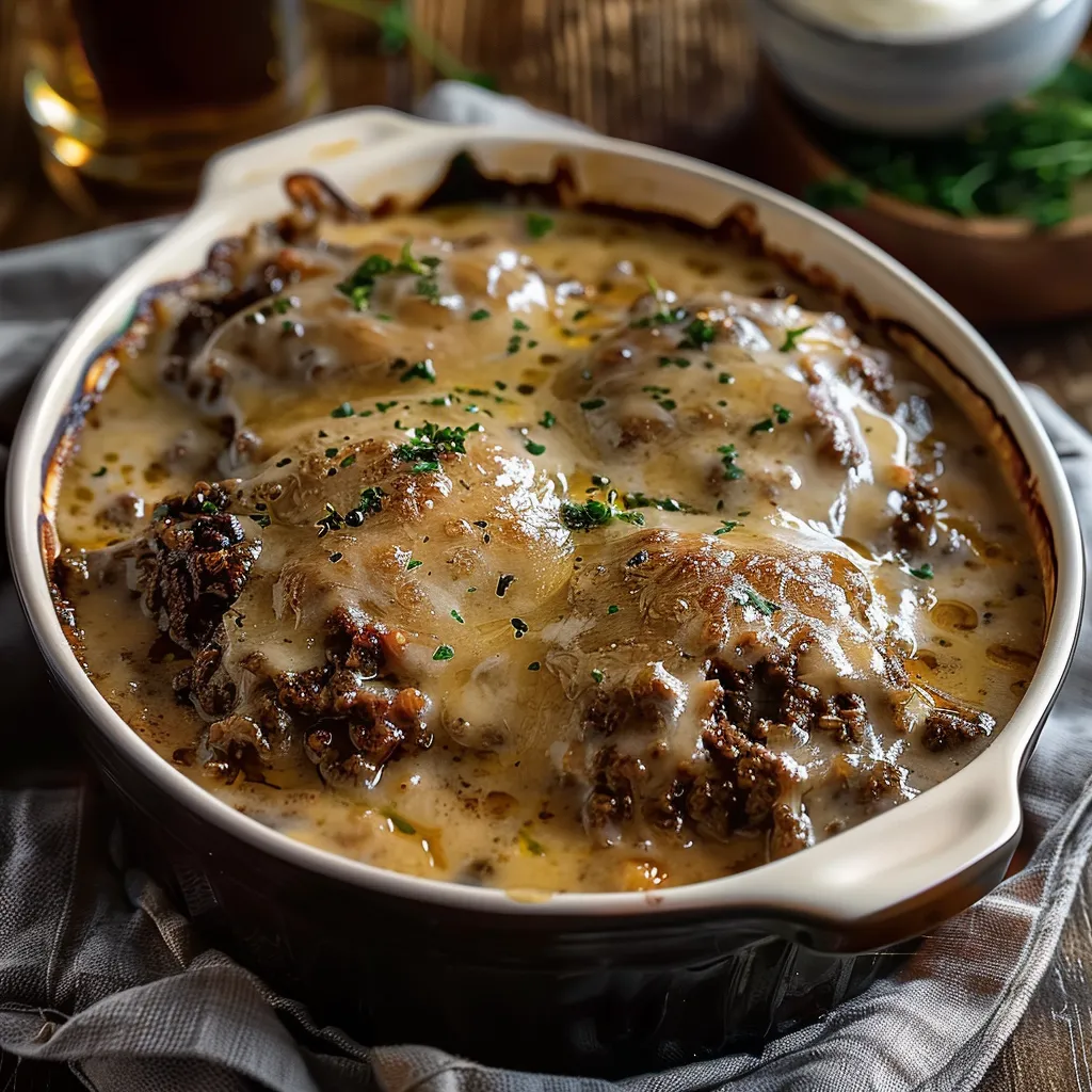 Gratin steak haché façon Amish