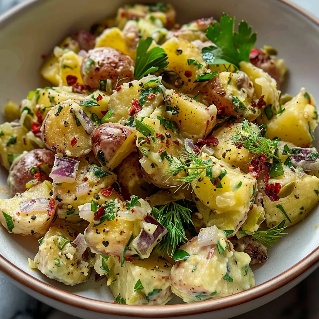 Salade de Pommes de Terre au Sumac - Plat Facile