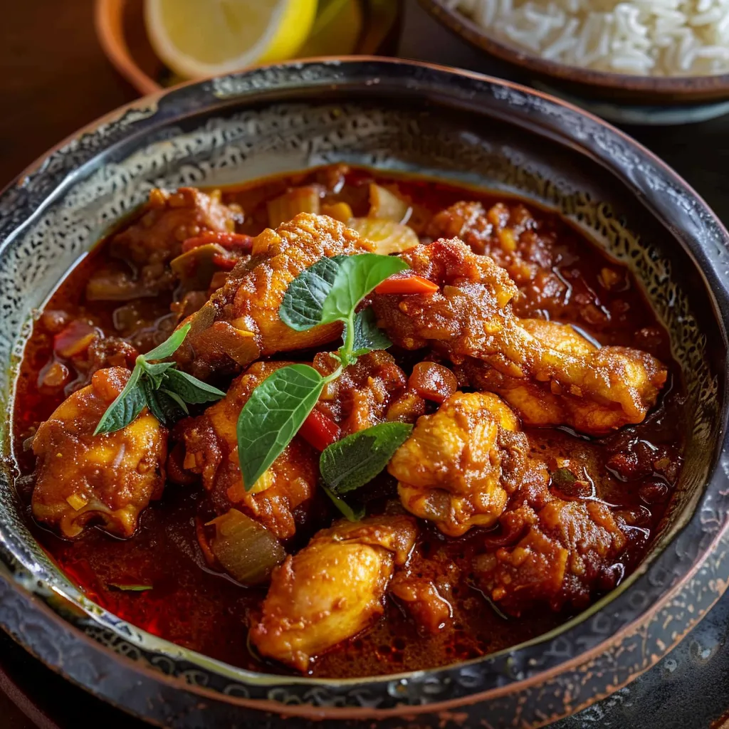 Curry Birman Traditionnel Poulet Authentique