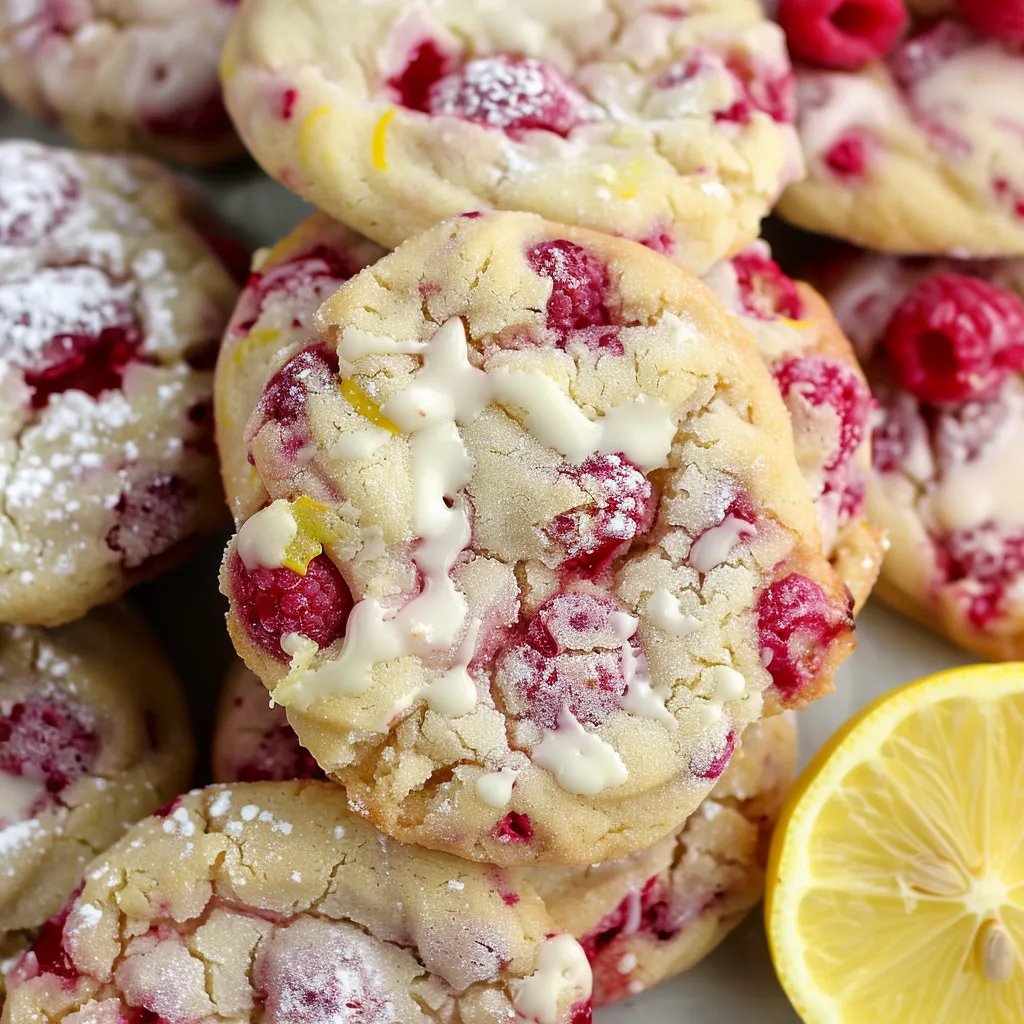 Cookies citron-framboise sans gluten, facile et moelleux