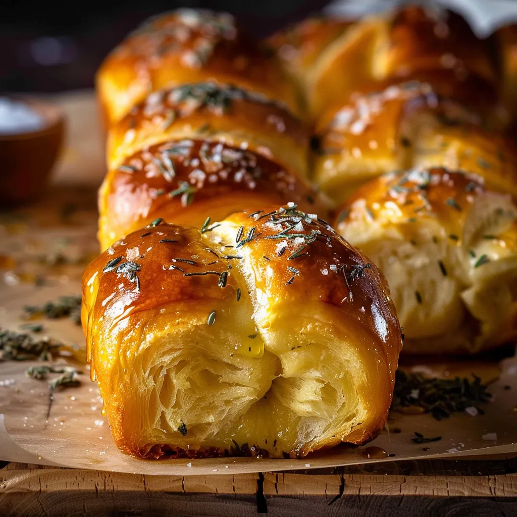 Brioches à la sauge hyper gourmandes et dorées
