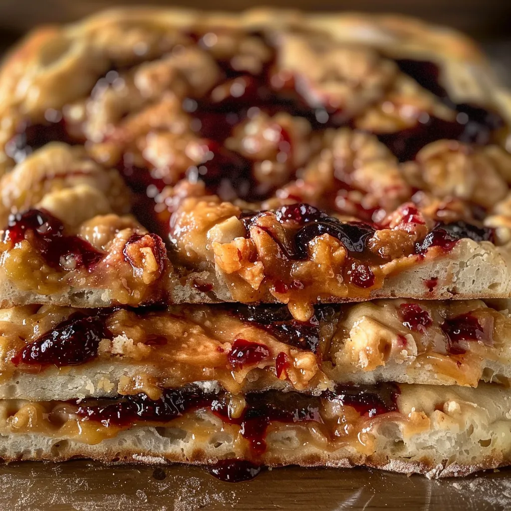 Focaccia Beurre de Cacahuète Confiture - Version inédite