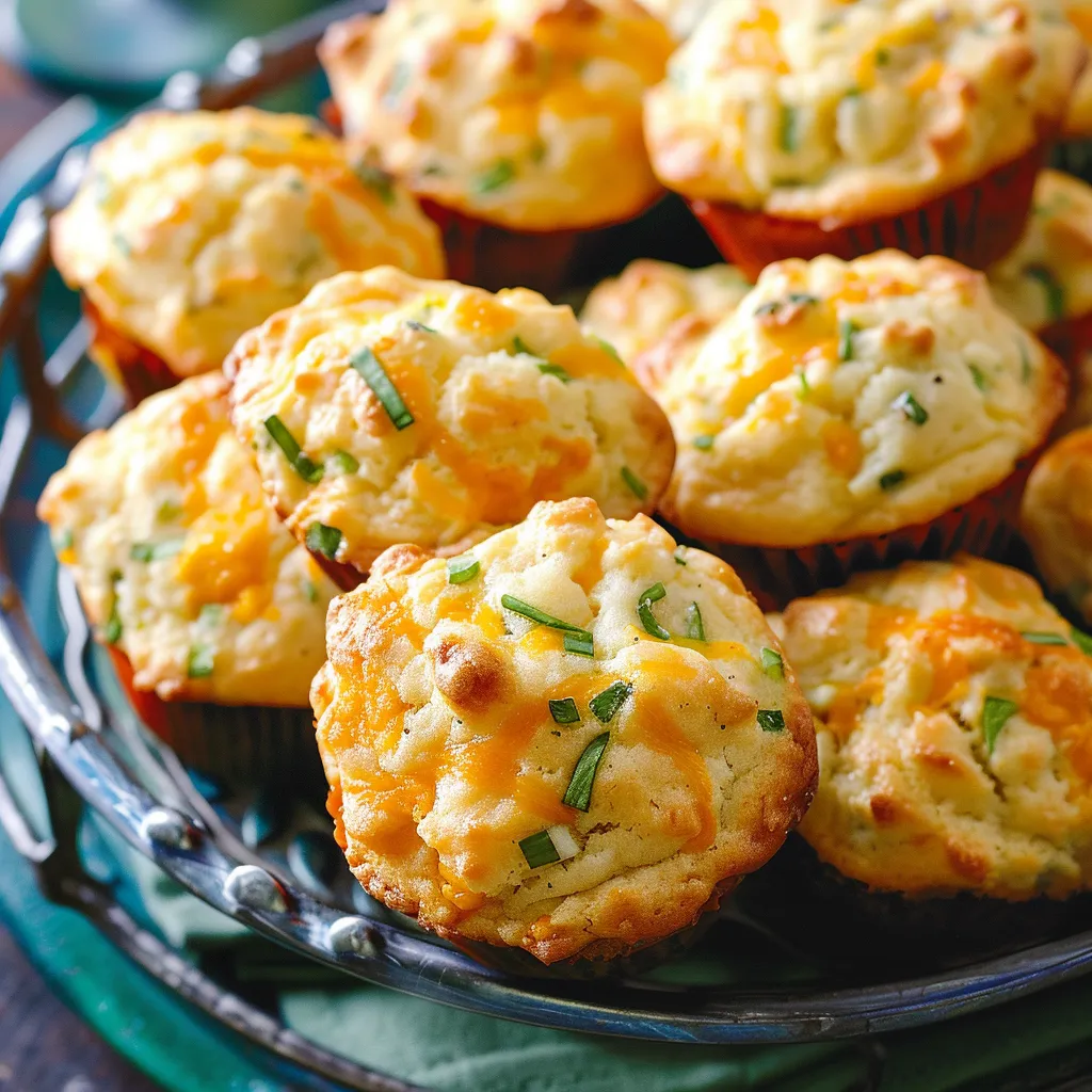 Muffins salés Cheddar Basilic – Facile et Rapide