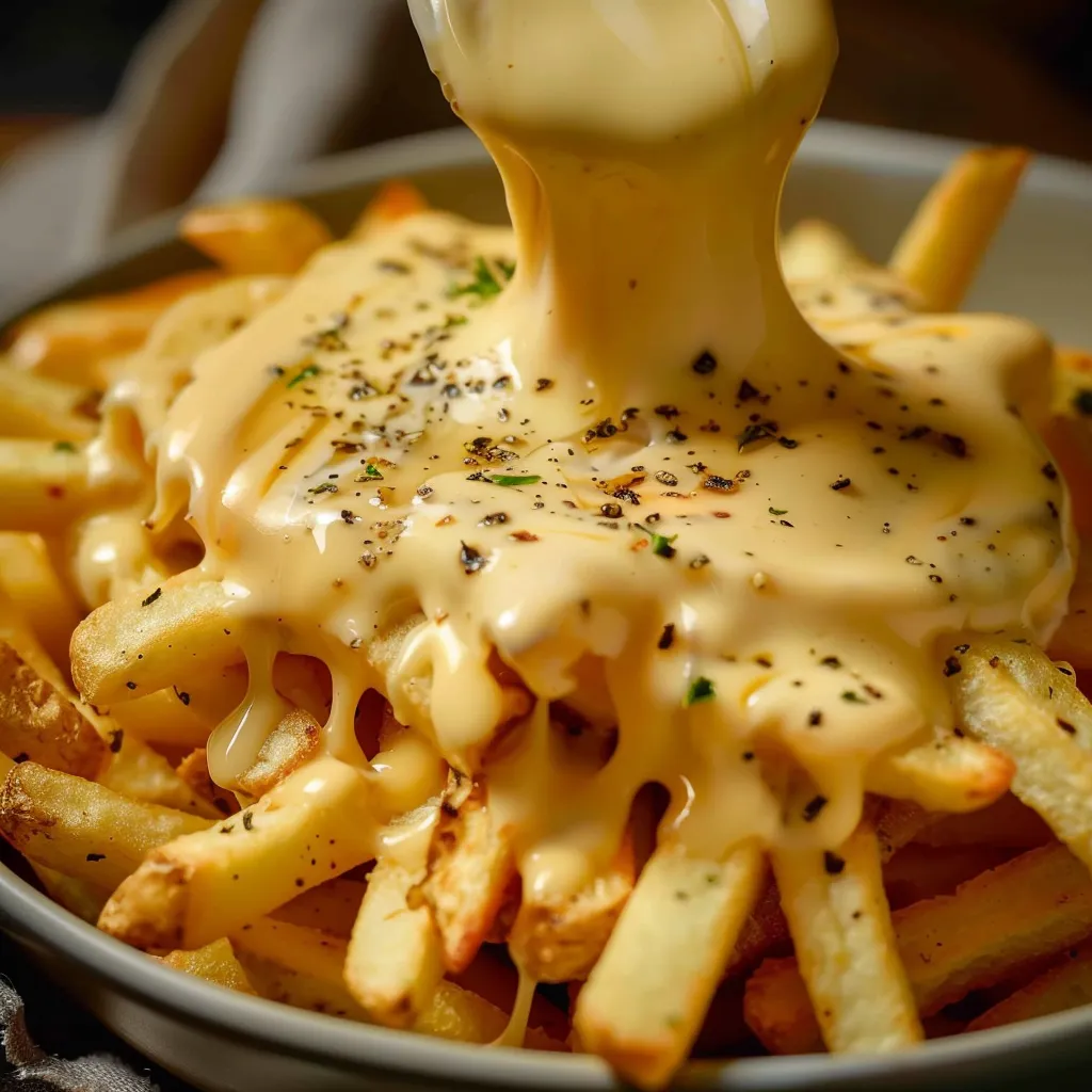 Sauce fromagère maison pour frites croustillantes