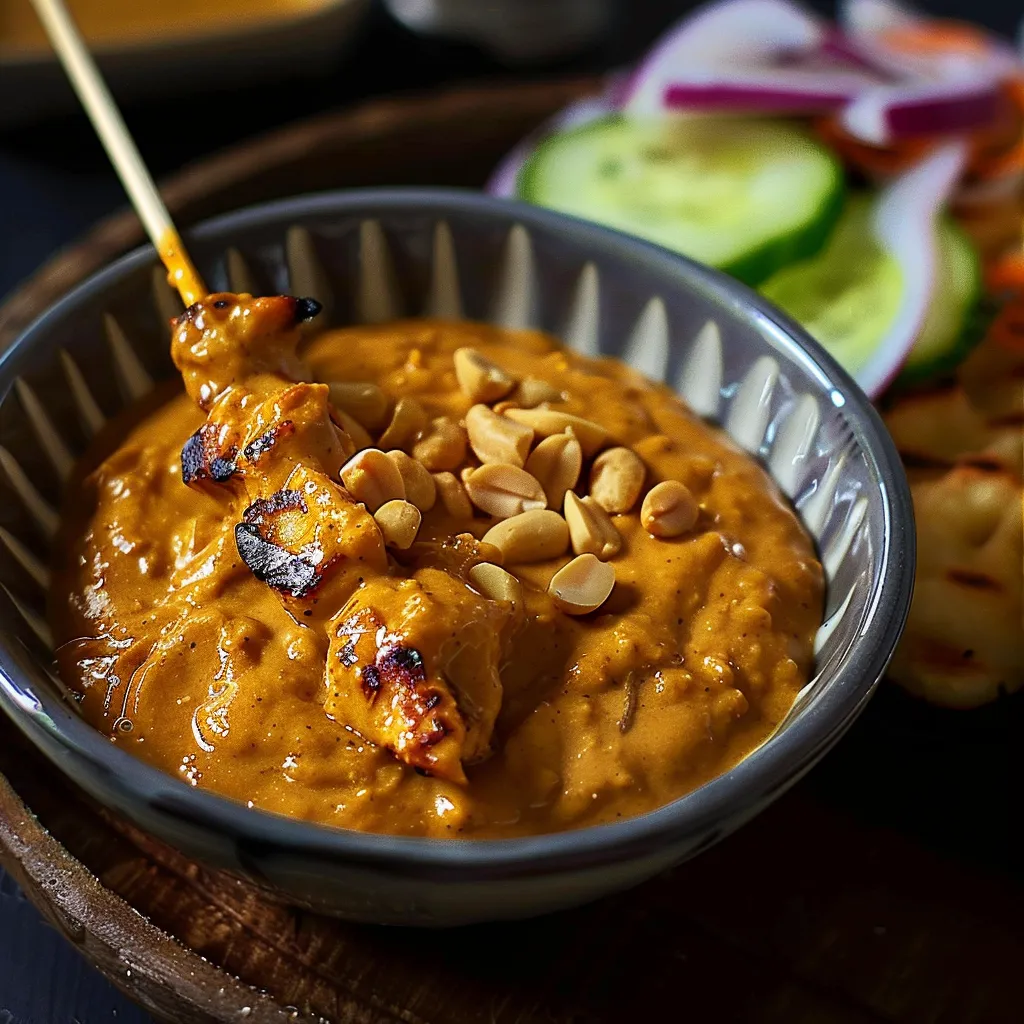 Onctueuse sauce Satay maison