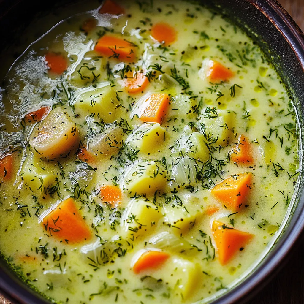 Onctueuse Soupe Polonaise à l'Aneth