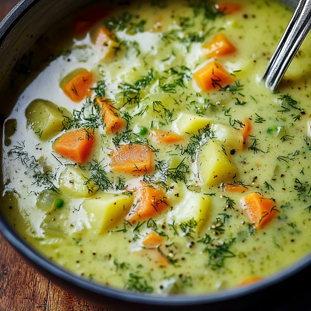 Aneth polonais en velouté - Tradition revisitée