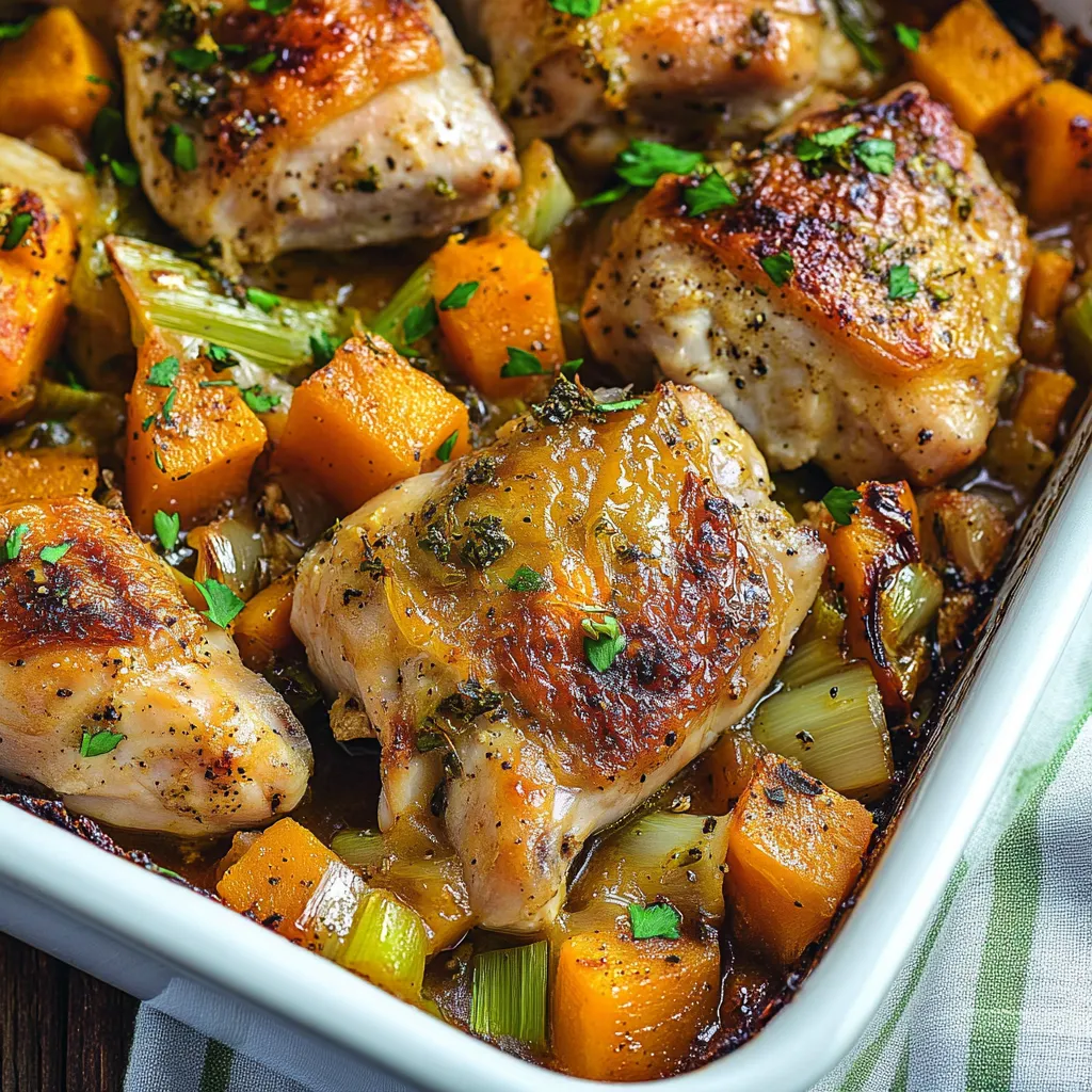 Poulet doré aux légumes fondants