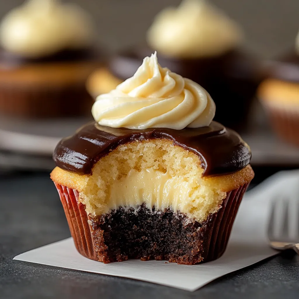 Délicieux Cupcakes Boston Cream