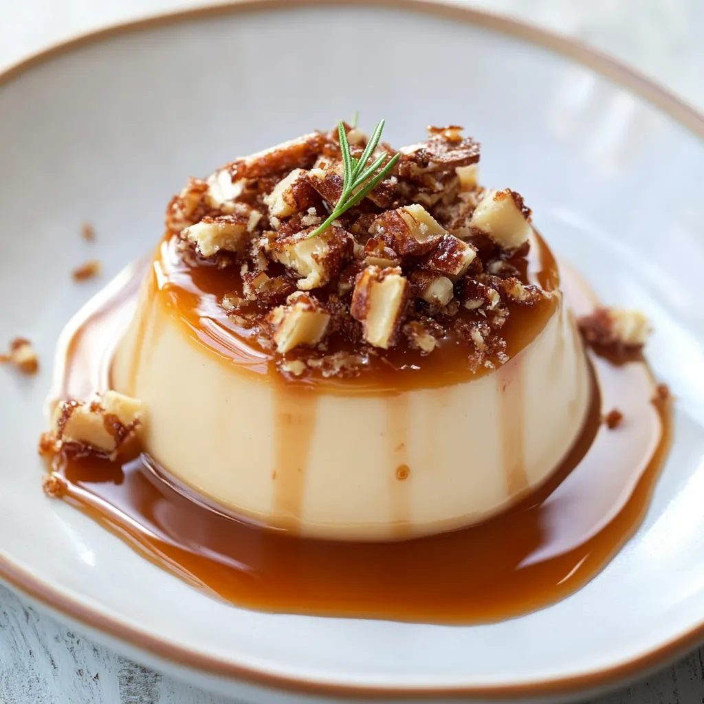 Panna Cotta Gourmet au Caramel Praliné