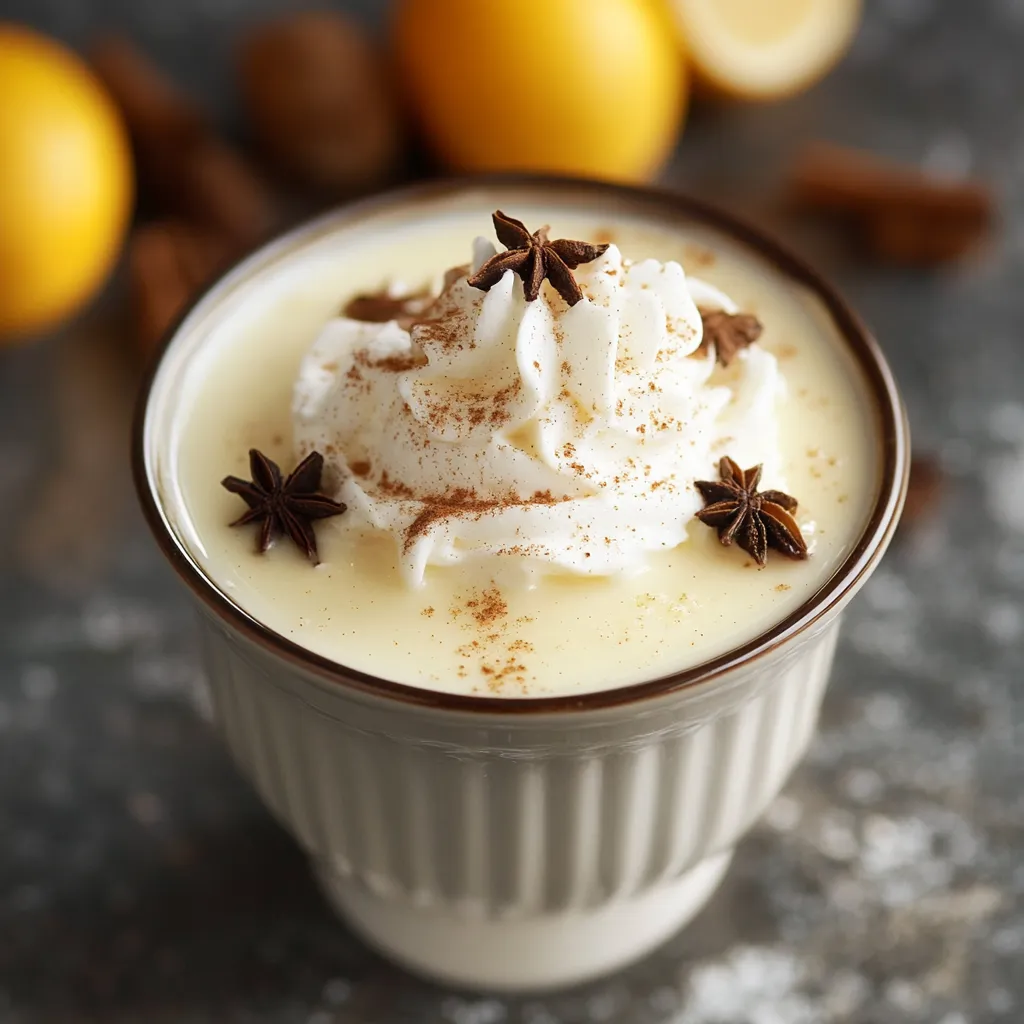 Délicieux Pudding Vanille aux Épices et Crème Chantilly au Brandy