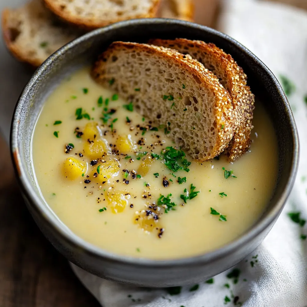 Soupe Irlandaise de Légumes avec Pommes de Terre Bouillon et Brocoli