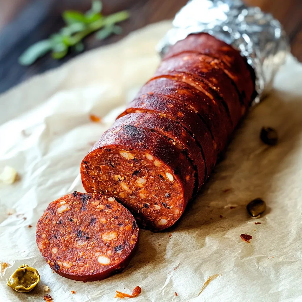 Remplaçant végétal du pepperoni classique, aussi gourmand que l’original