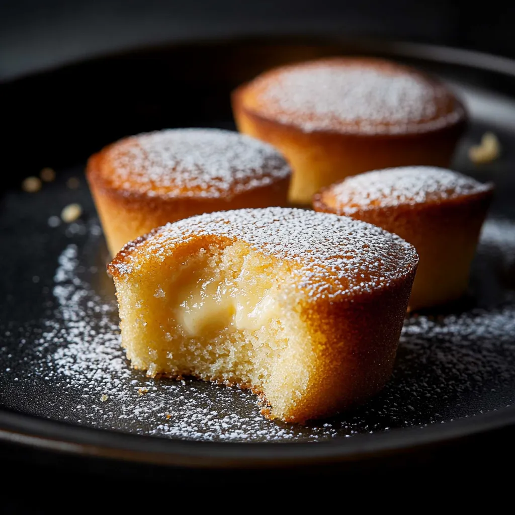 Petit gâteau fondant recouvert d’une sauce chaude au beurre, sucré et vanillé, un vrai plaisir doudou