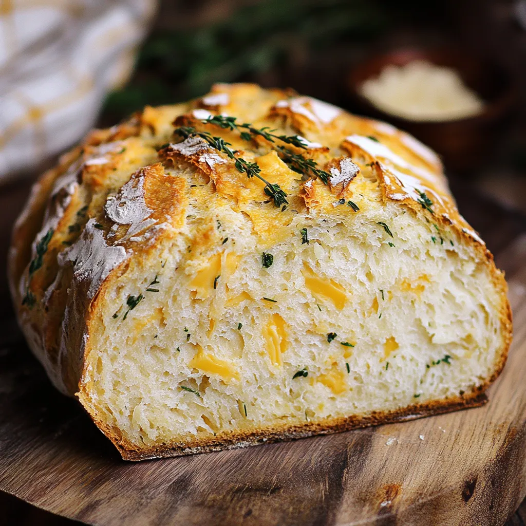Pain irlandais moelleux au cheddar et herbes