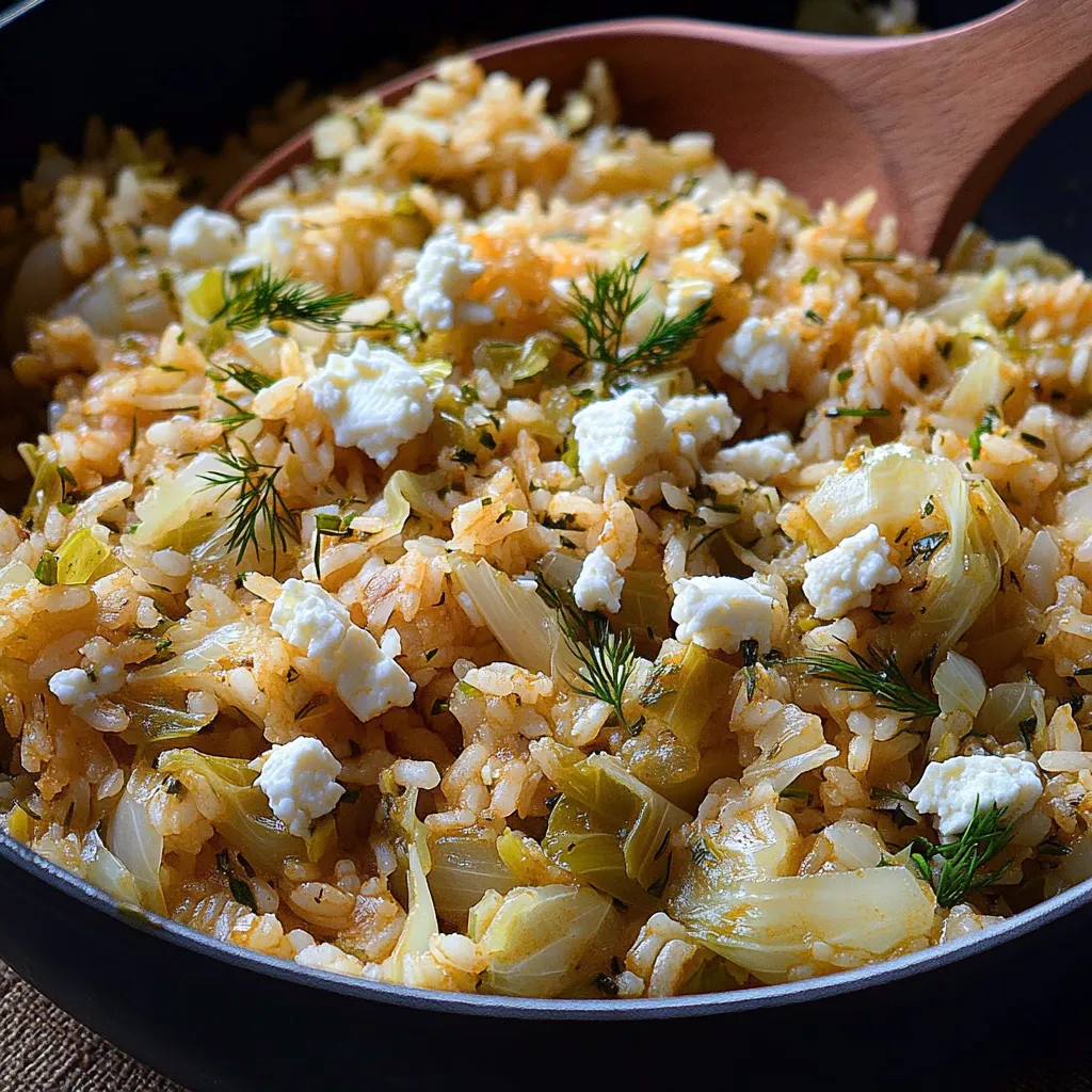 Délicieux riz au chou façon grecque avec plein d’arômes