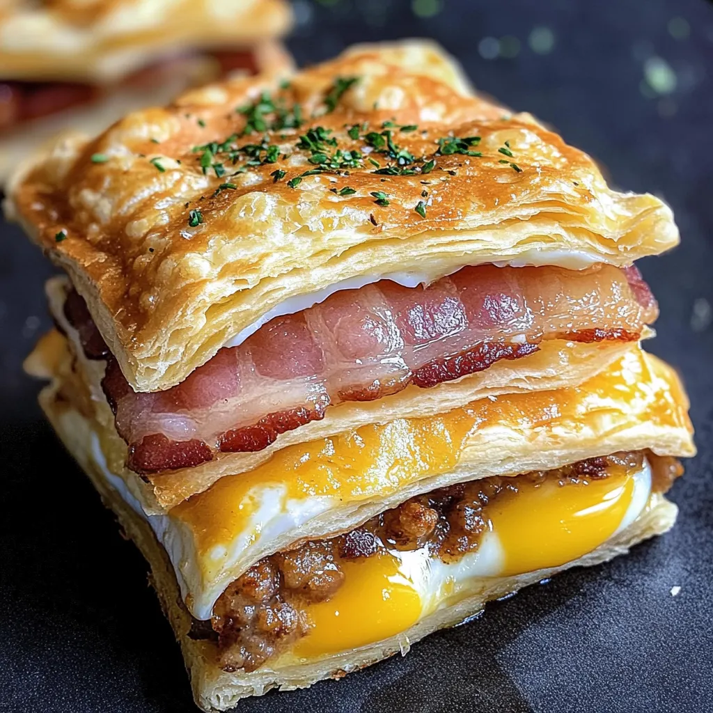 Pop-Tart gourmande au bacon et saucisse