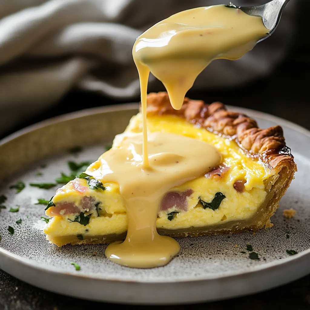 Quiche savoureuse œufs hollandaise