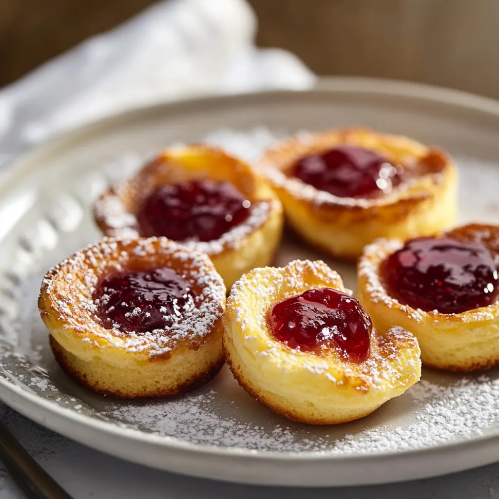Mini pancakes moelleux sortant du four home made