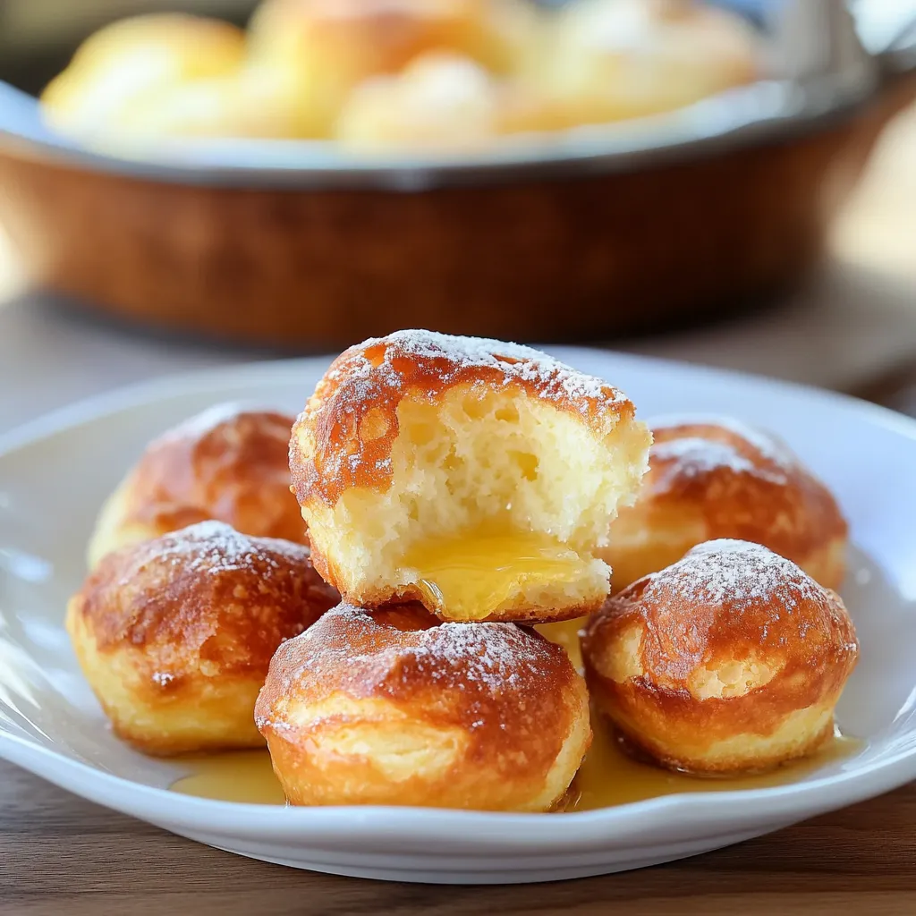 Savourez de petits choux dorés et légers