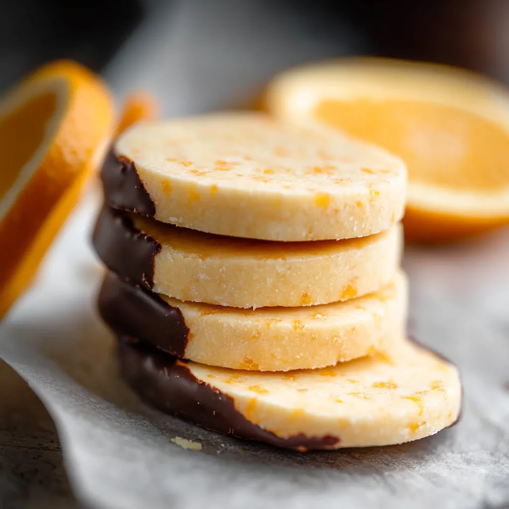Biscuits sablés orange chocolat