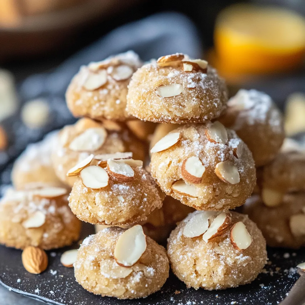 Petits biscuits italiens moelleux et croustillants à l’amande