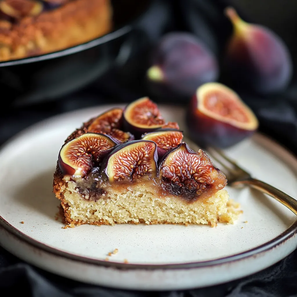 Savoureux gâteau aux figues caramélisées