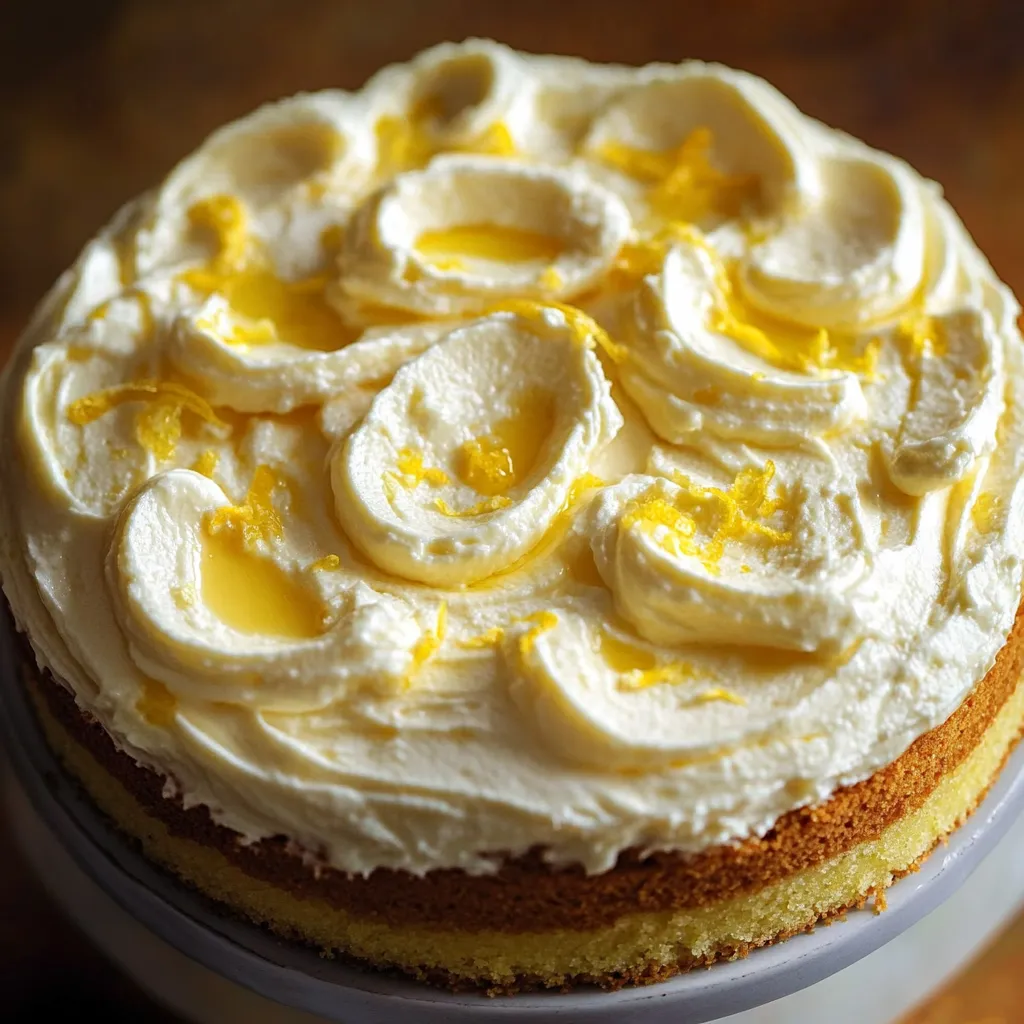 Limoncello et Mascarpone gâteau