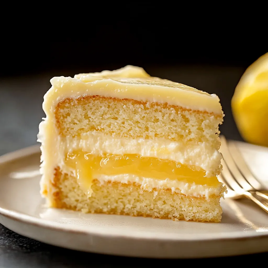 Délicieux gâteau au Lemon Curd