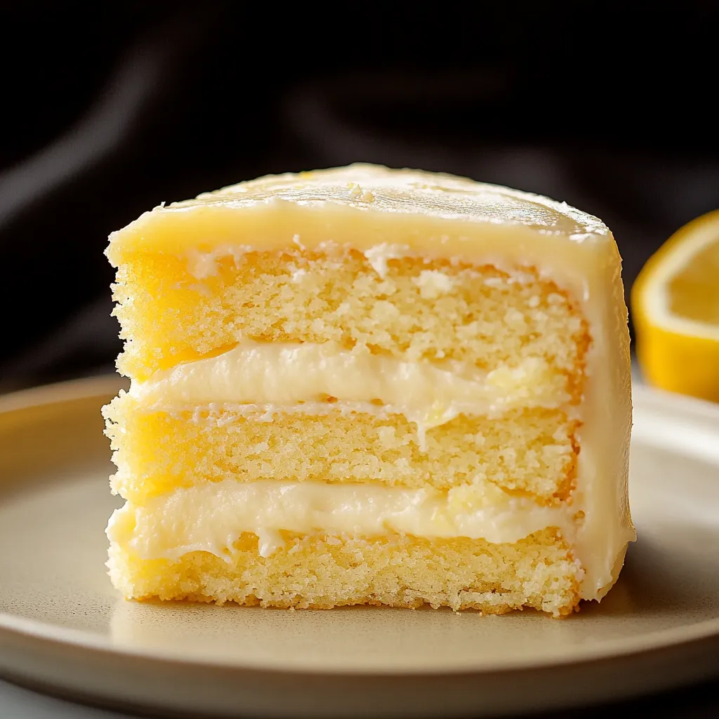 Gâteau citron généreux Lemon Curd