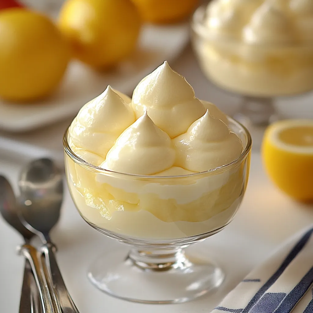 Mousse douce au citron