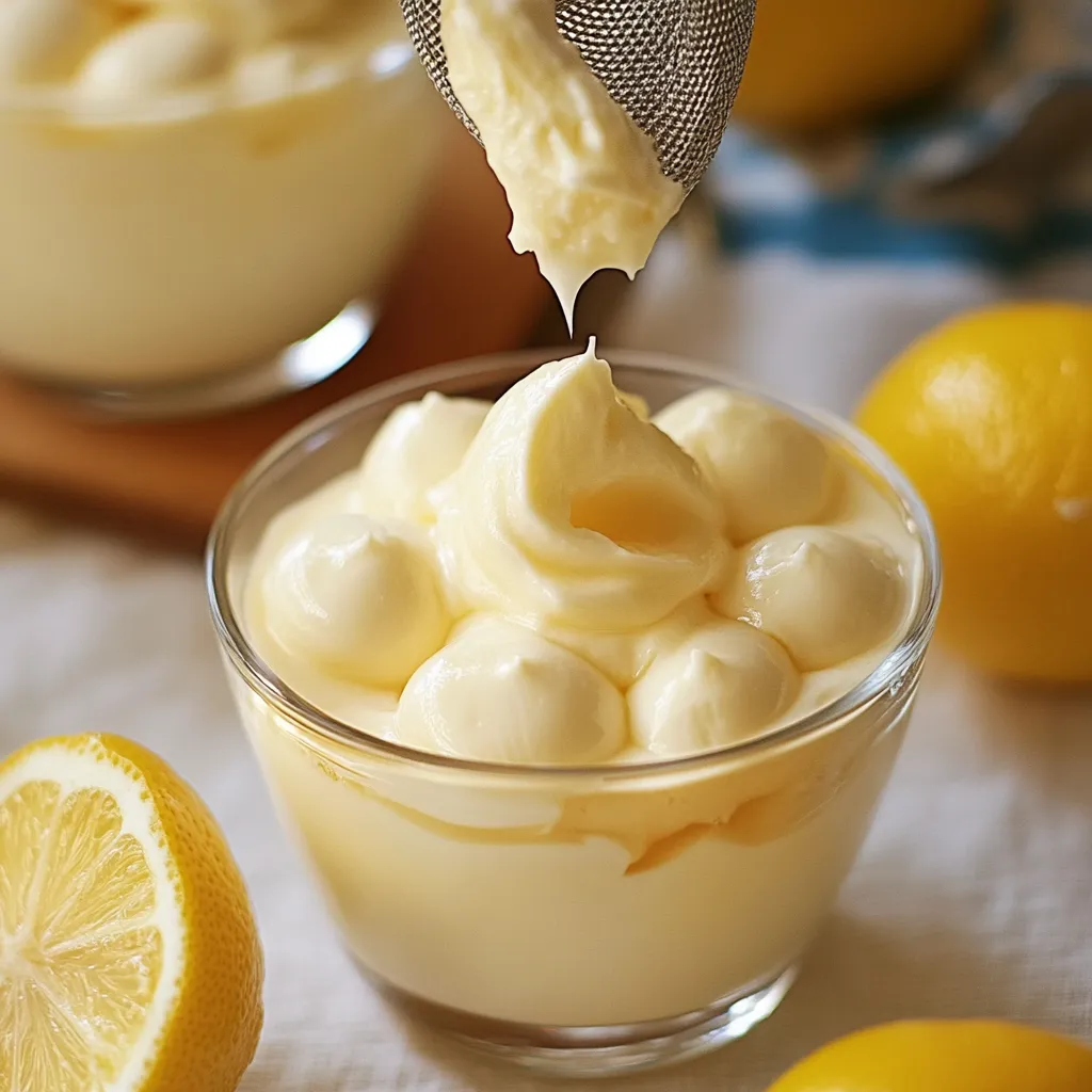 Délicate mousse citron toute légère