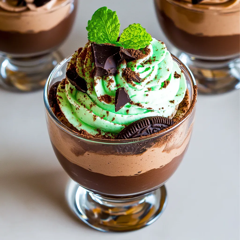 Crème onctueuse chocolat menthe