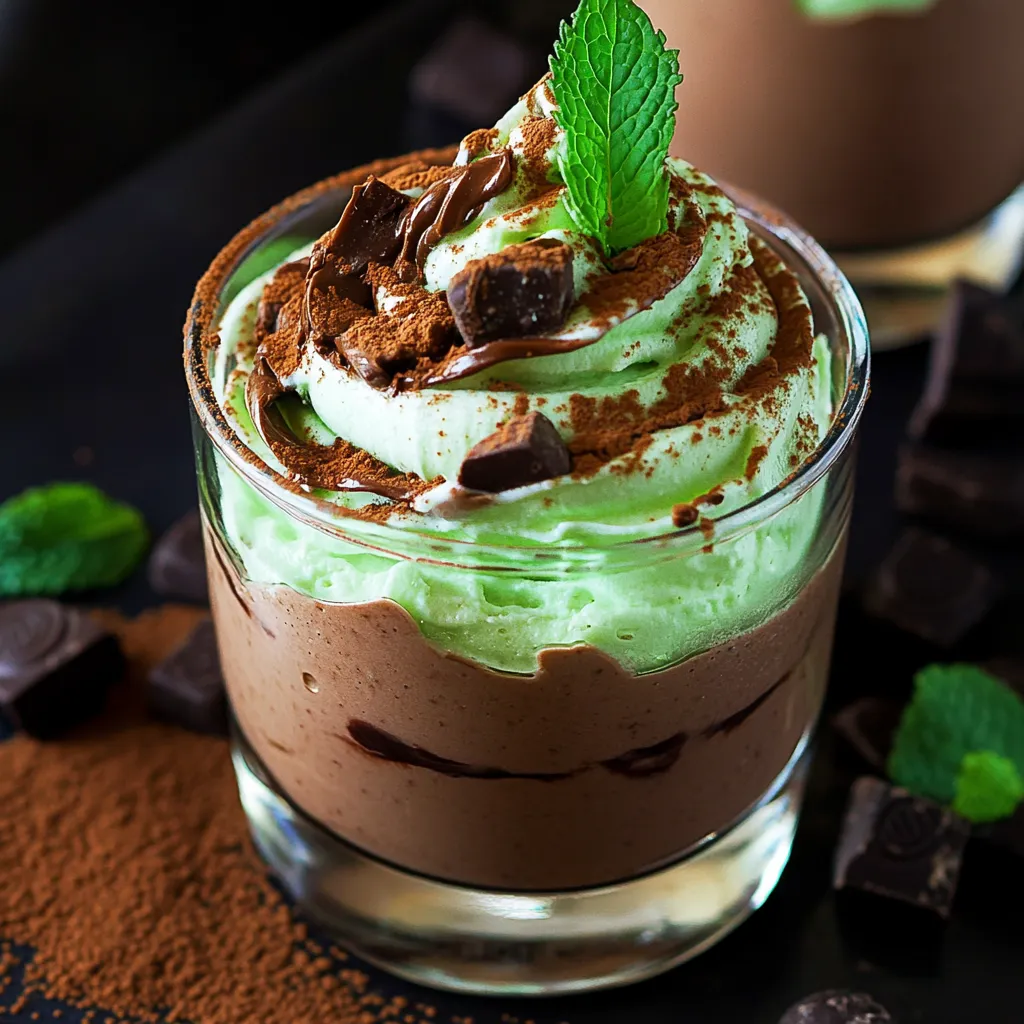 Montage mousse chocolat menthe facile et rapide