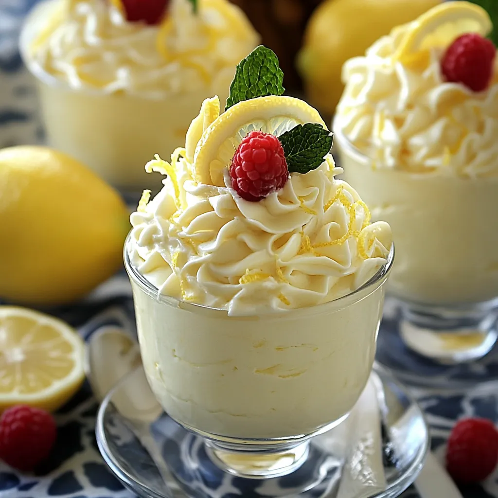 Une mousse citron légère et vraiment rafraîchissante à goûter sans hésiter