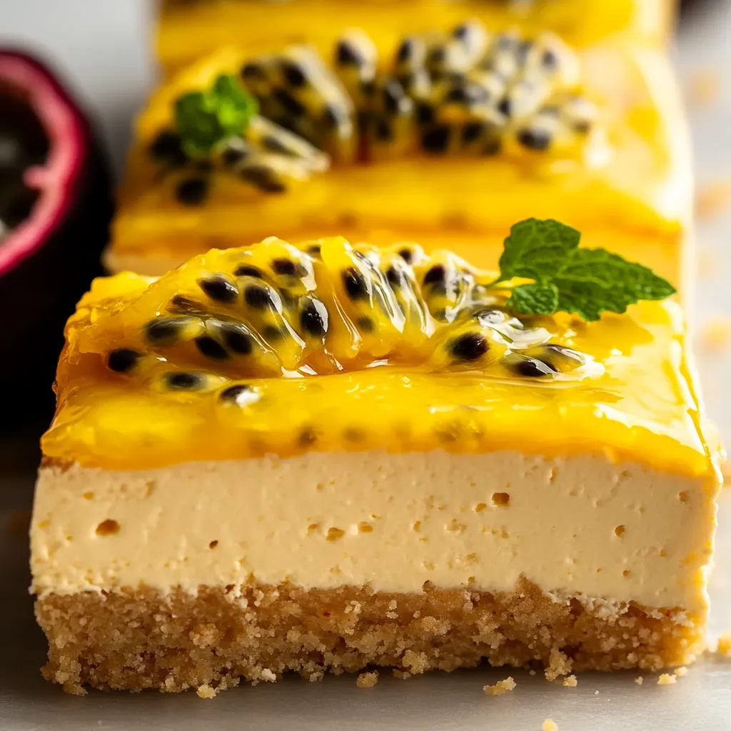 Gâteau maracuja onctueux et sans cuisson