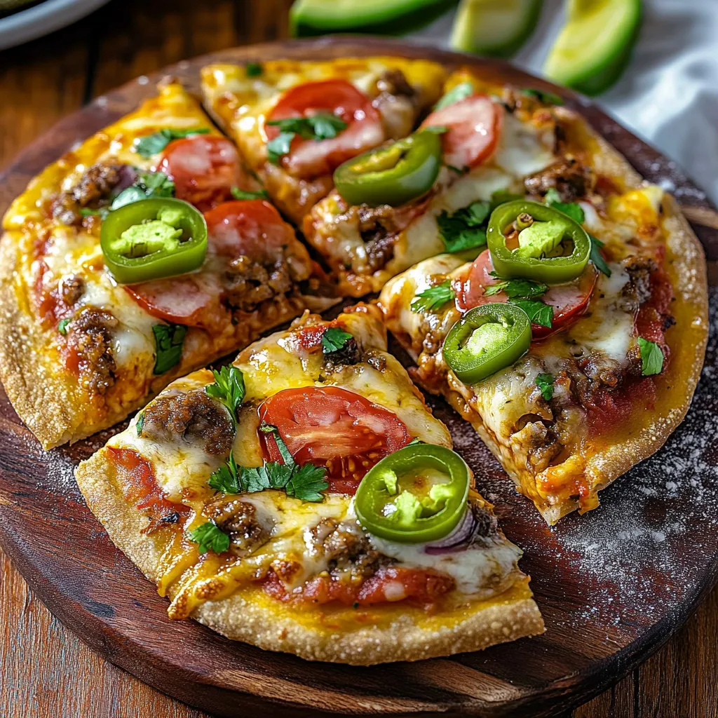 Pizza mexicaine facile et généreuse maison