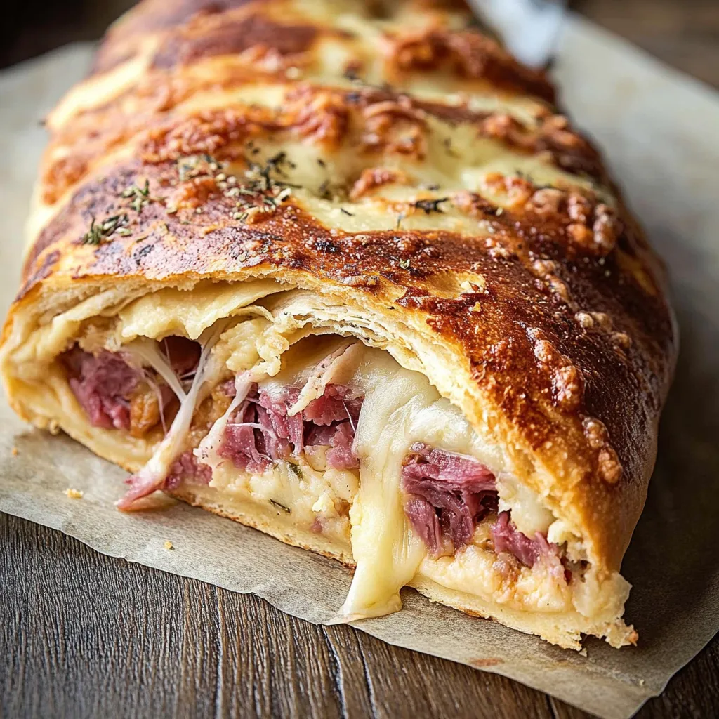 Stromboli gourmand bœuf fromage chou