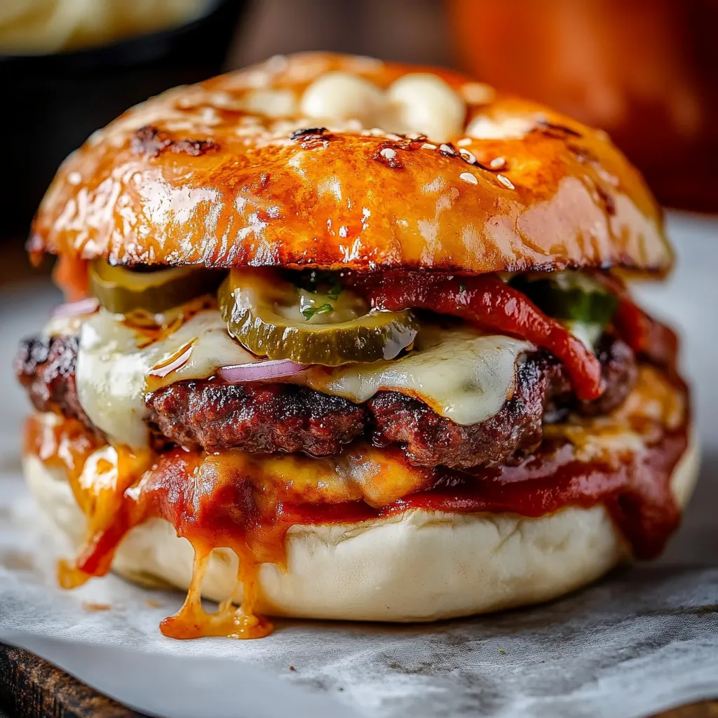 Des burgers pizza simples et gourmands à préparer